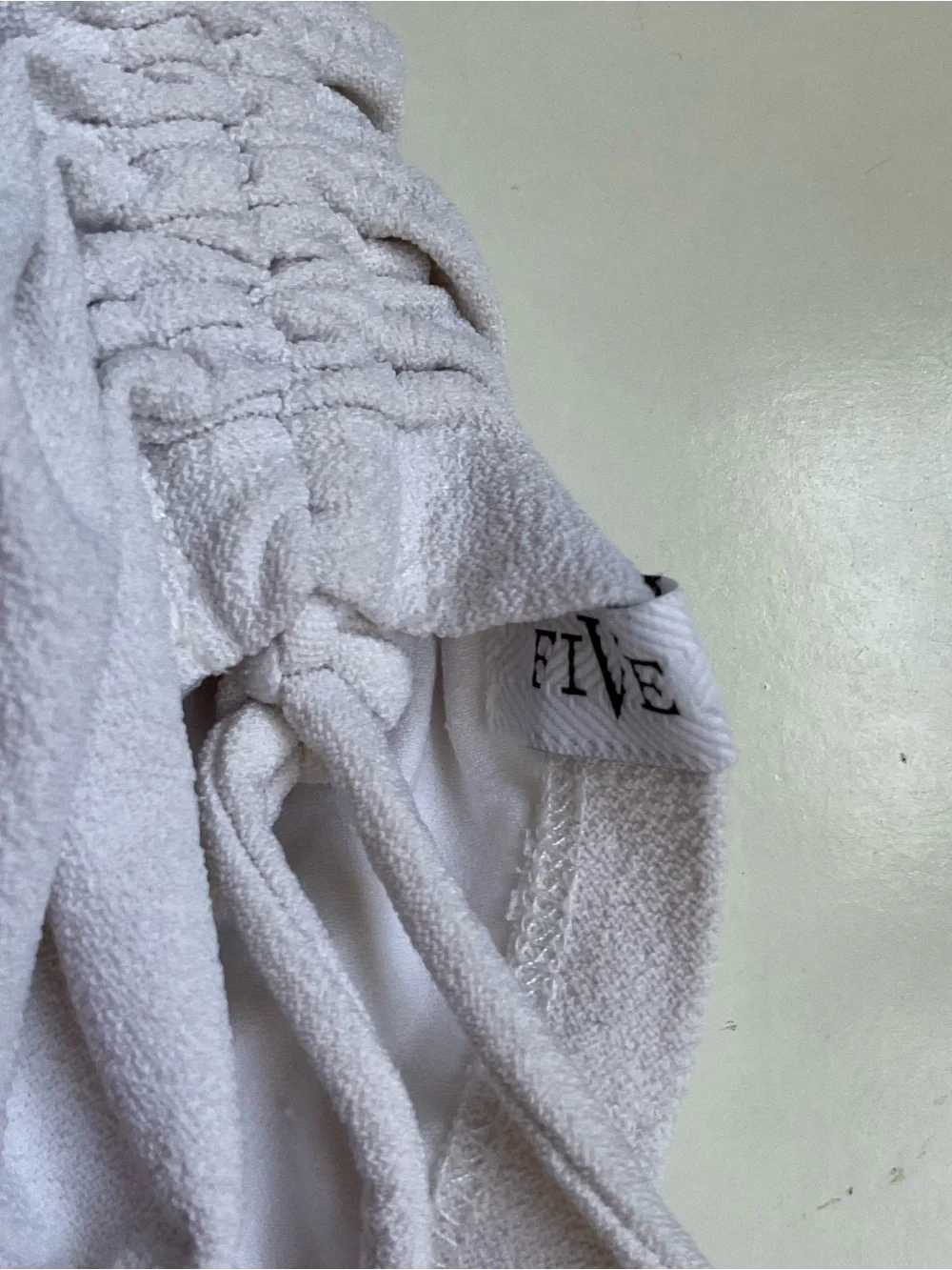 Five Dancewear White High Tie Dance Shorts
